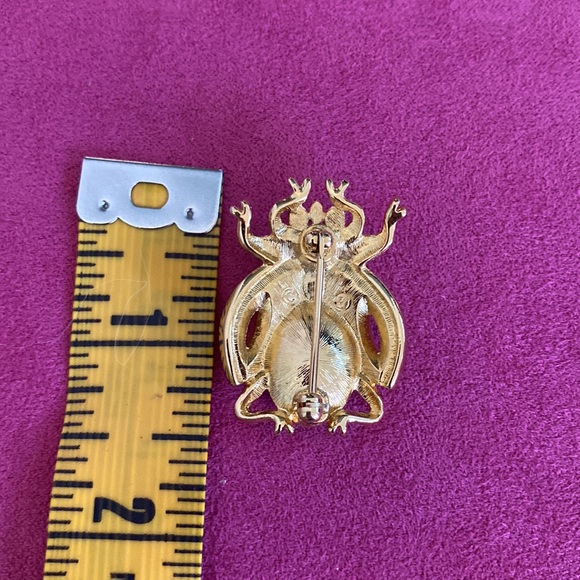 Susan Caplan Vintage Beetle Brooch Rare - Picture 5 of 5